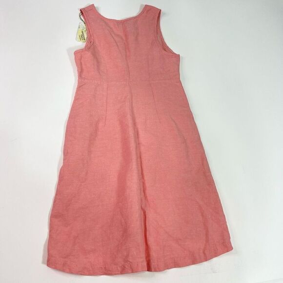 Kyodan Freedom Trail Sheath Dress Women's Small Linen Blend Zip High Low NWT - Picture 10 of 11
